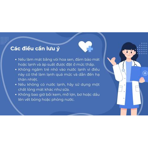 4. Các lưu ý quan trọng khi sơ cứu vết bỏng