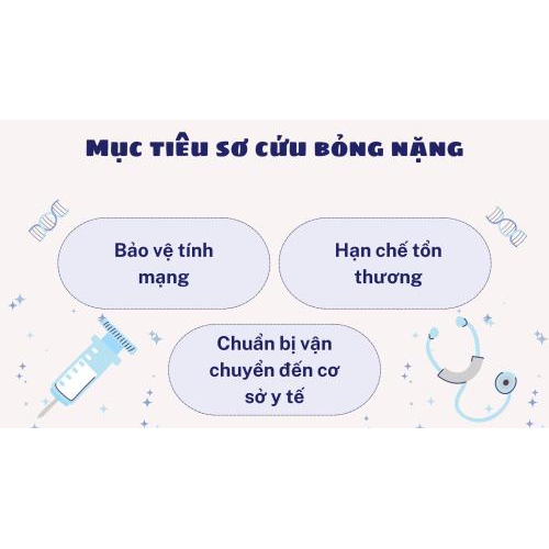 2. Mục đích khi thực hiện việc sơ cấp cứu bỏng nặng