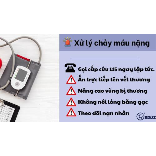 2. Xử lý chảy máu nặng