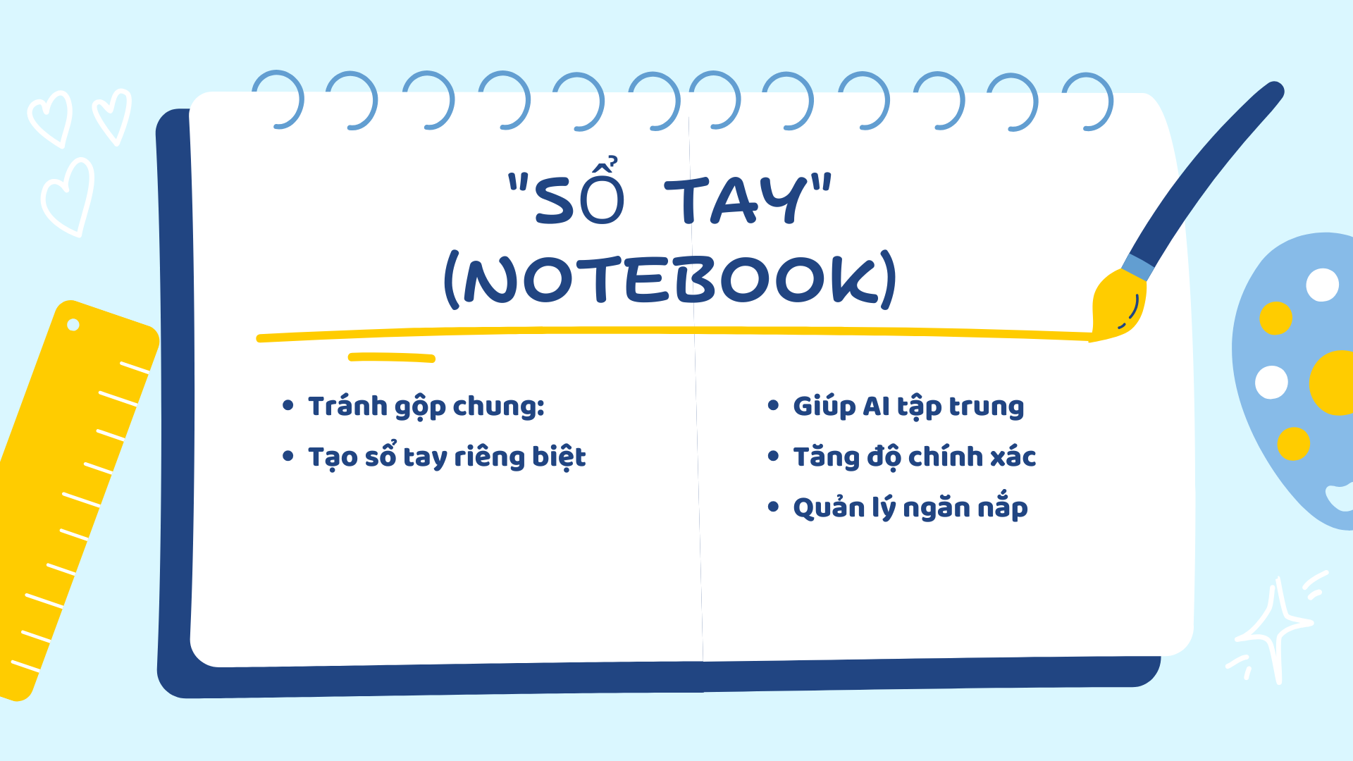1. Tổ Chức "Sổ Tay" (Notebook) Theo Dự Án Khoa Học