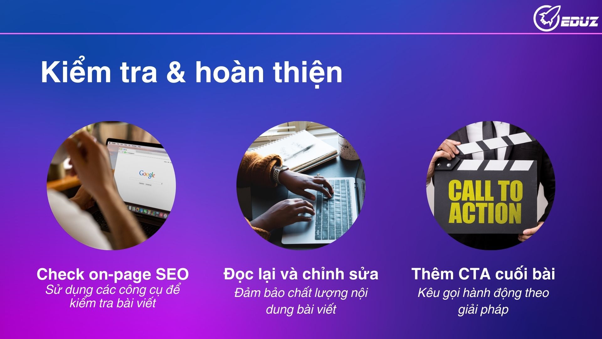 Bước 5: Kiểm tra & hoàn thiện