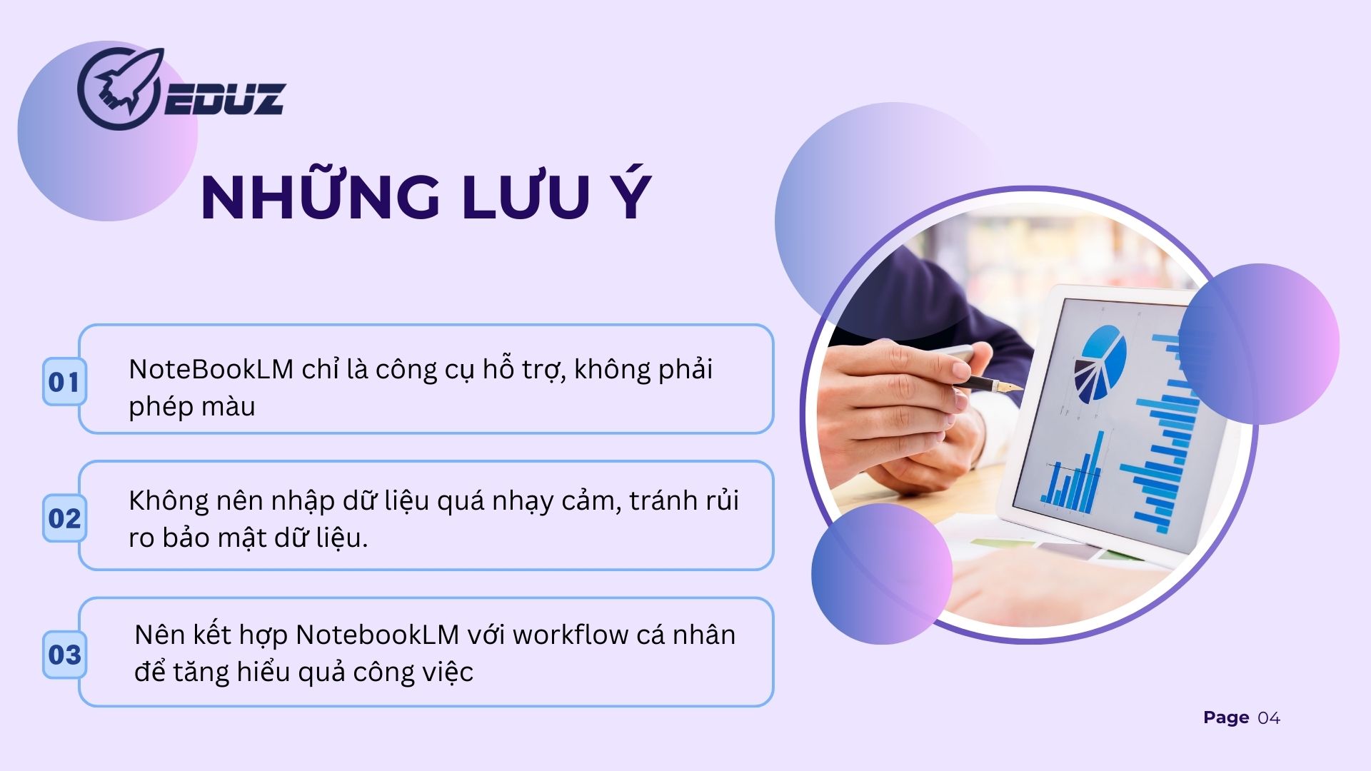 5. Những lưu ý khi dùng NotebookLM để tăng năng suất
