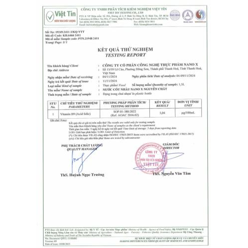 I. Kiểm nghiệm phân tích thành phần