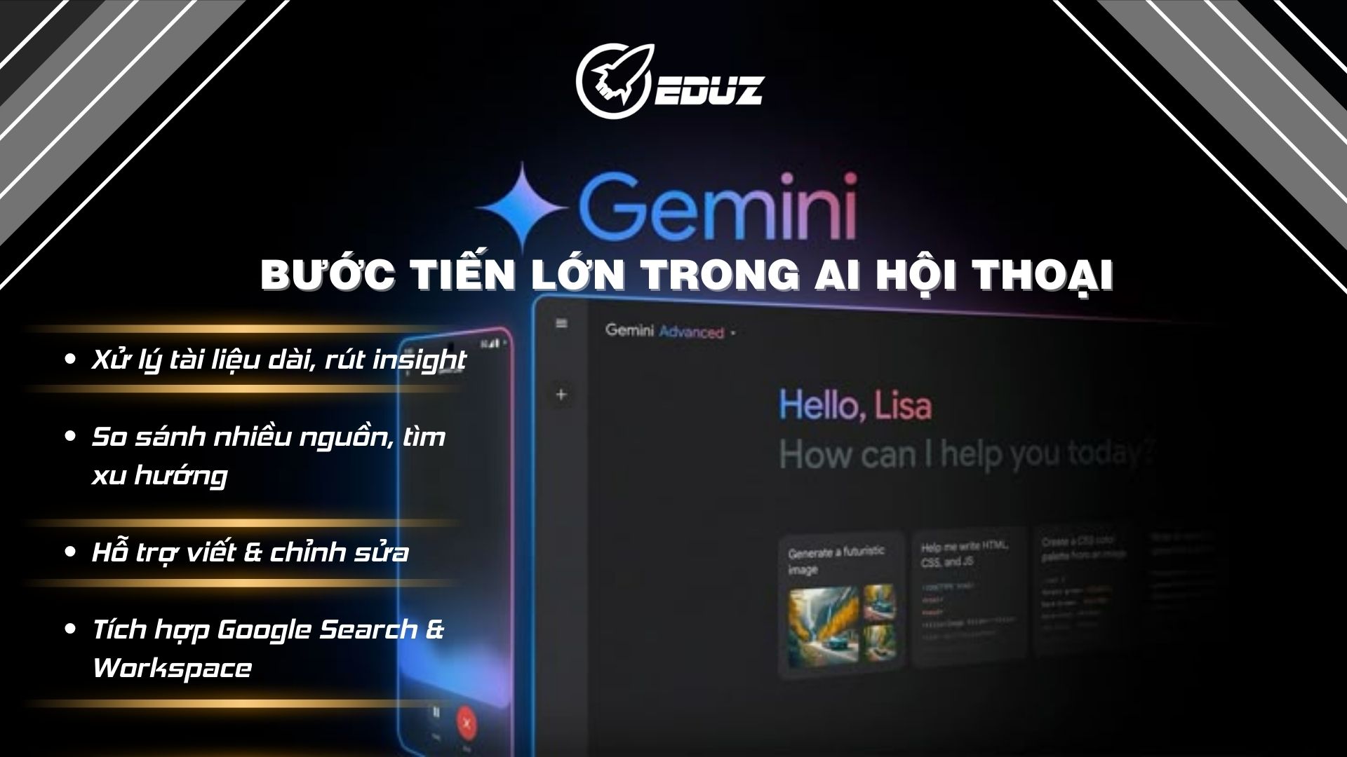 3. Gemini – bước tiến lớn trong AI hội thoại