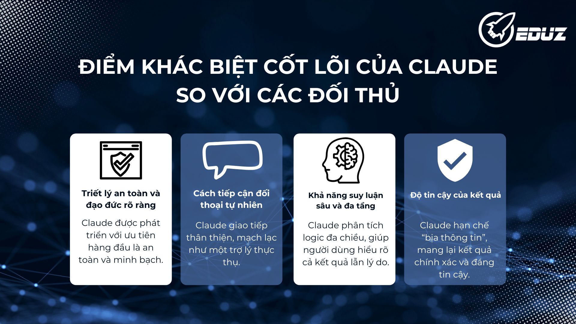 2. Điểm khác biệt cốt lõi của Claude AI so với các đối thủ