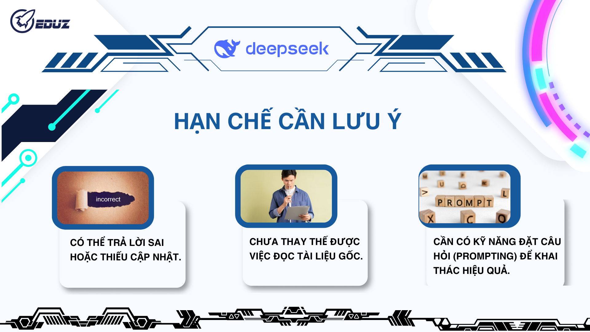 5. Hạn chế cần lưu ý