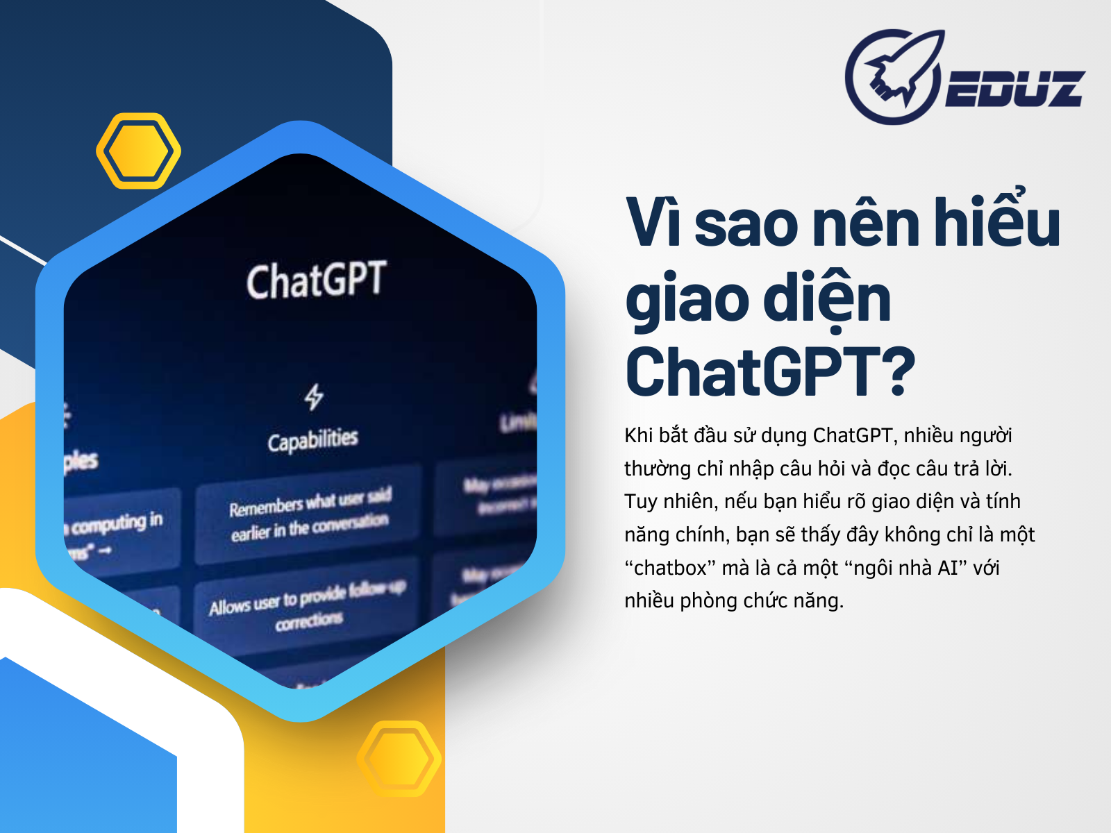 1. Vì sao nên hiểu giao diện ChatGPT?
