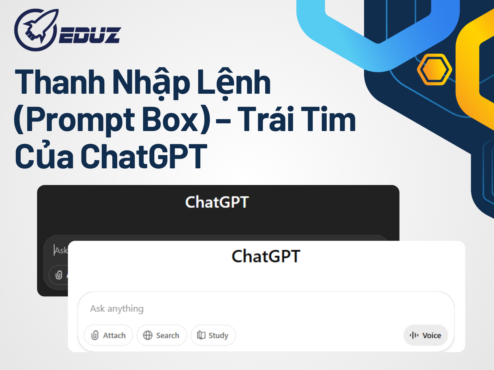 2. Thanh nhập lệnh (Prompt box) – Trái tim của ChatGPT