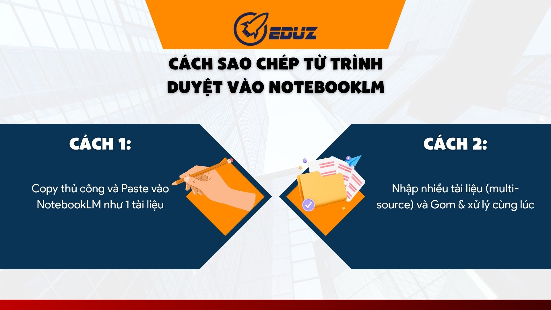 2. Cách sao chép thông tin từ trình duyệt vào NotebookLM