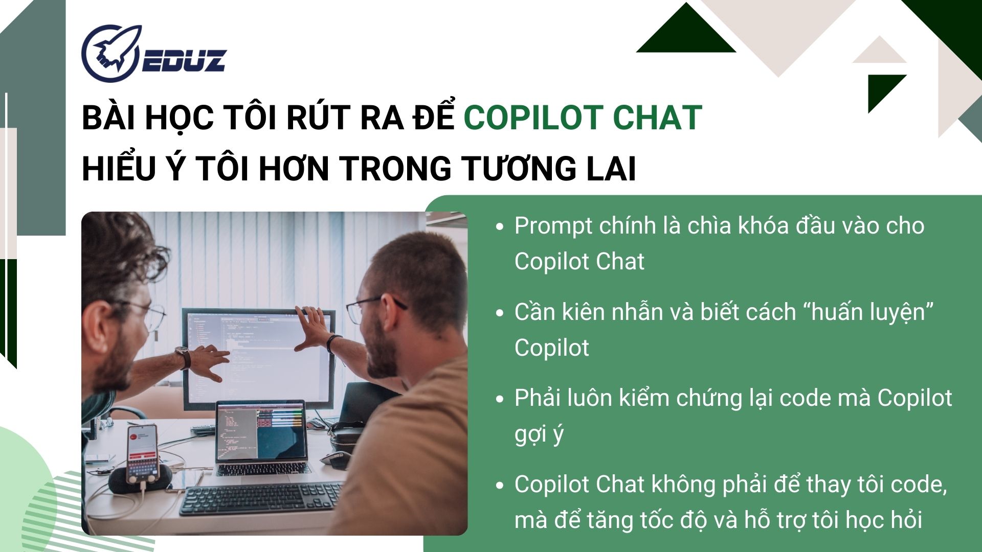 4. Bài học tôi rút ra để Copilot Chat hiểu ý tôi hơn trong tương lai