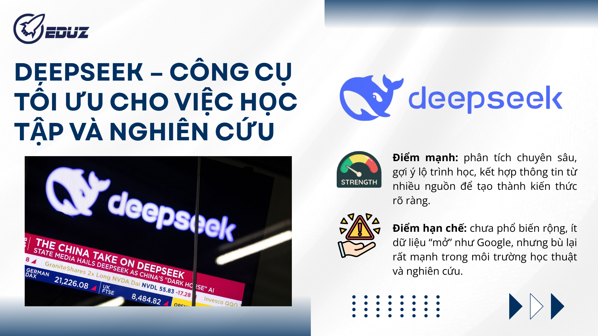 3. DeepSeek – Công cụ tối ưu cho việc học tập và nghiên cứu