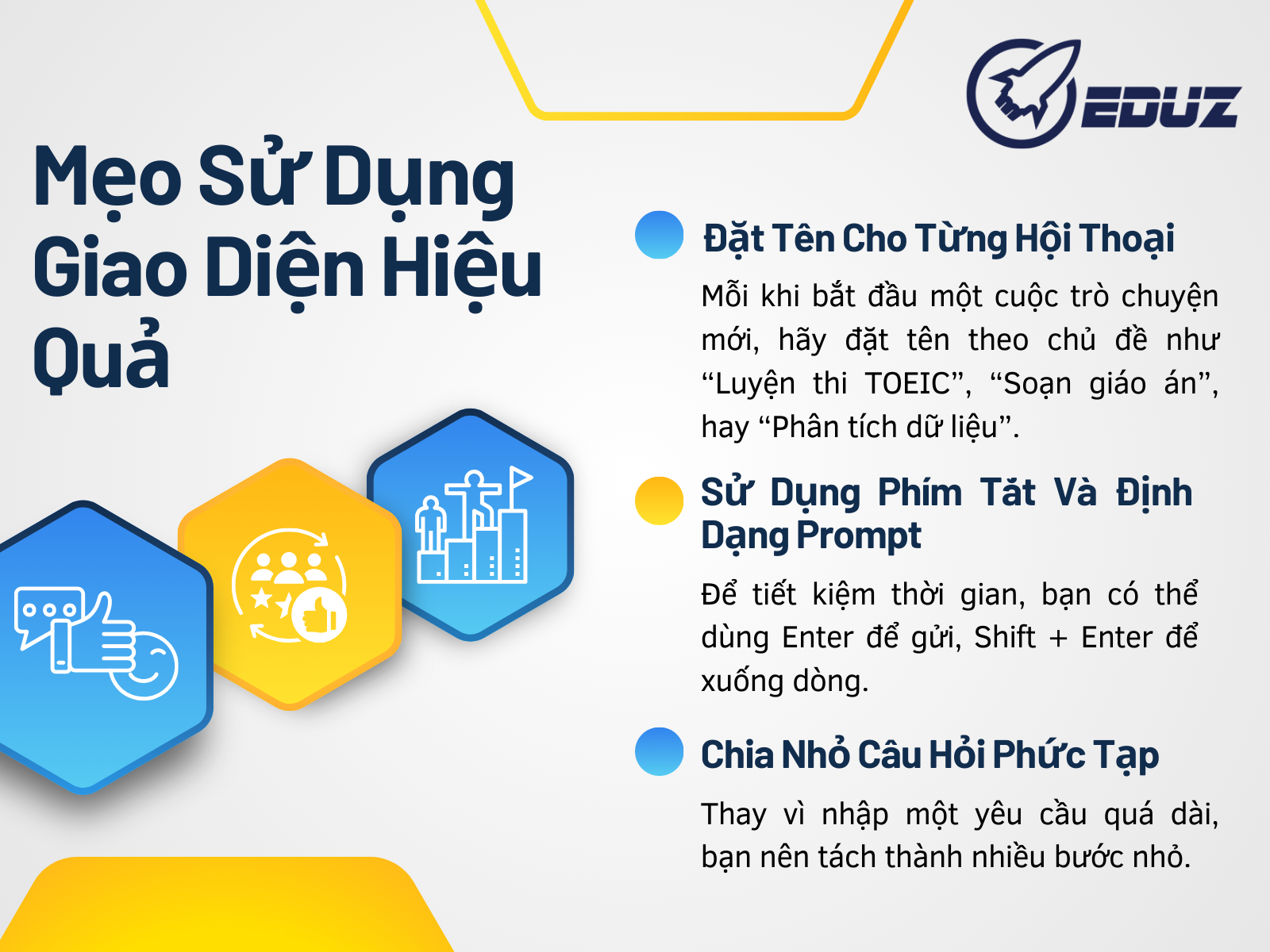 6. Mẹo Sử Dụng Giao Diện Hiệu Quả
