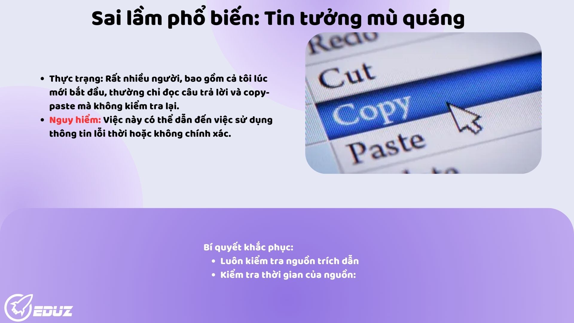 Bài học 3: Một sai lầm phổ biến mà tôi đã mắc phải