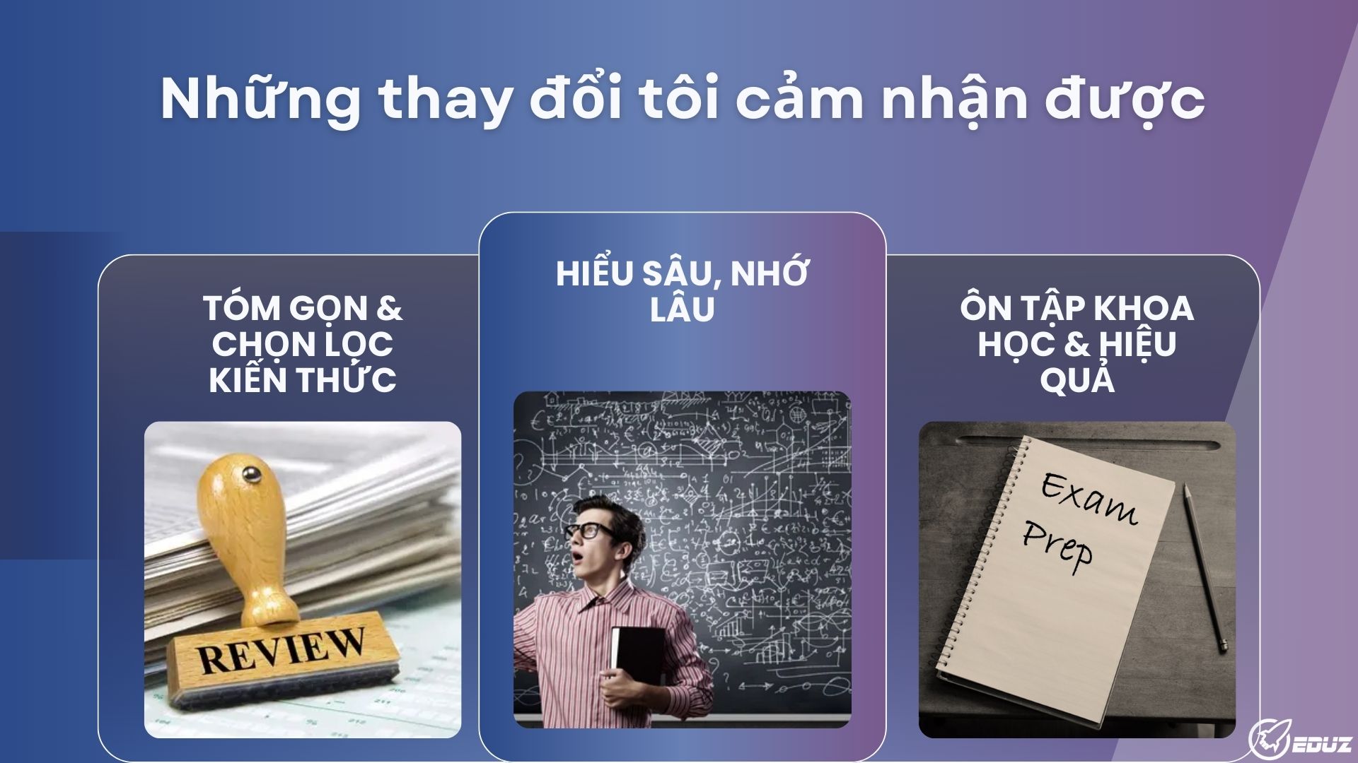Những thay đổi tôi cảm nhận được