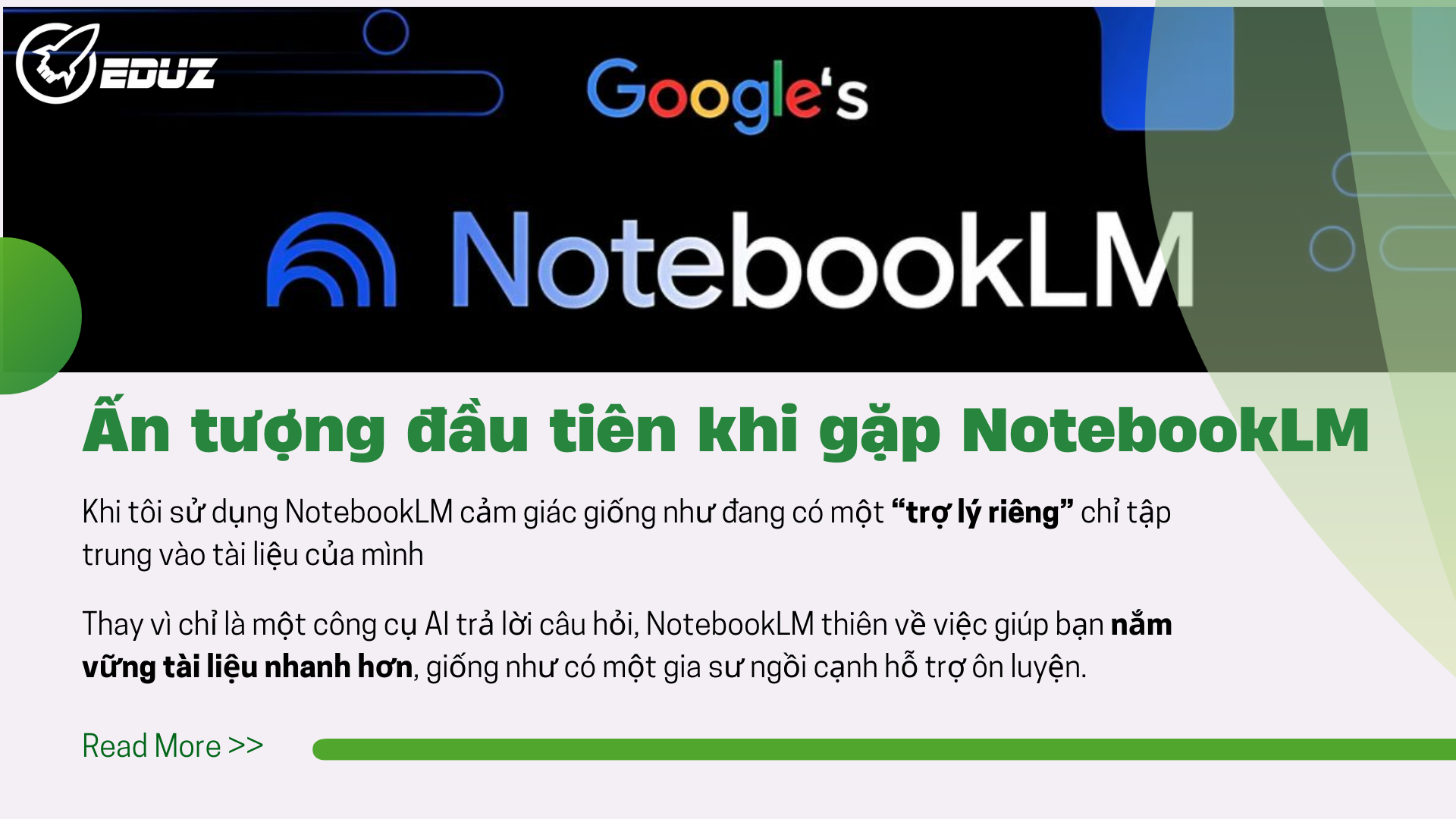 1. Ấn tượng đầu tiên khi gặp NotebookLM