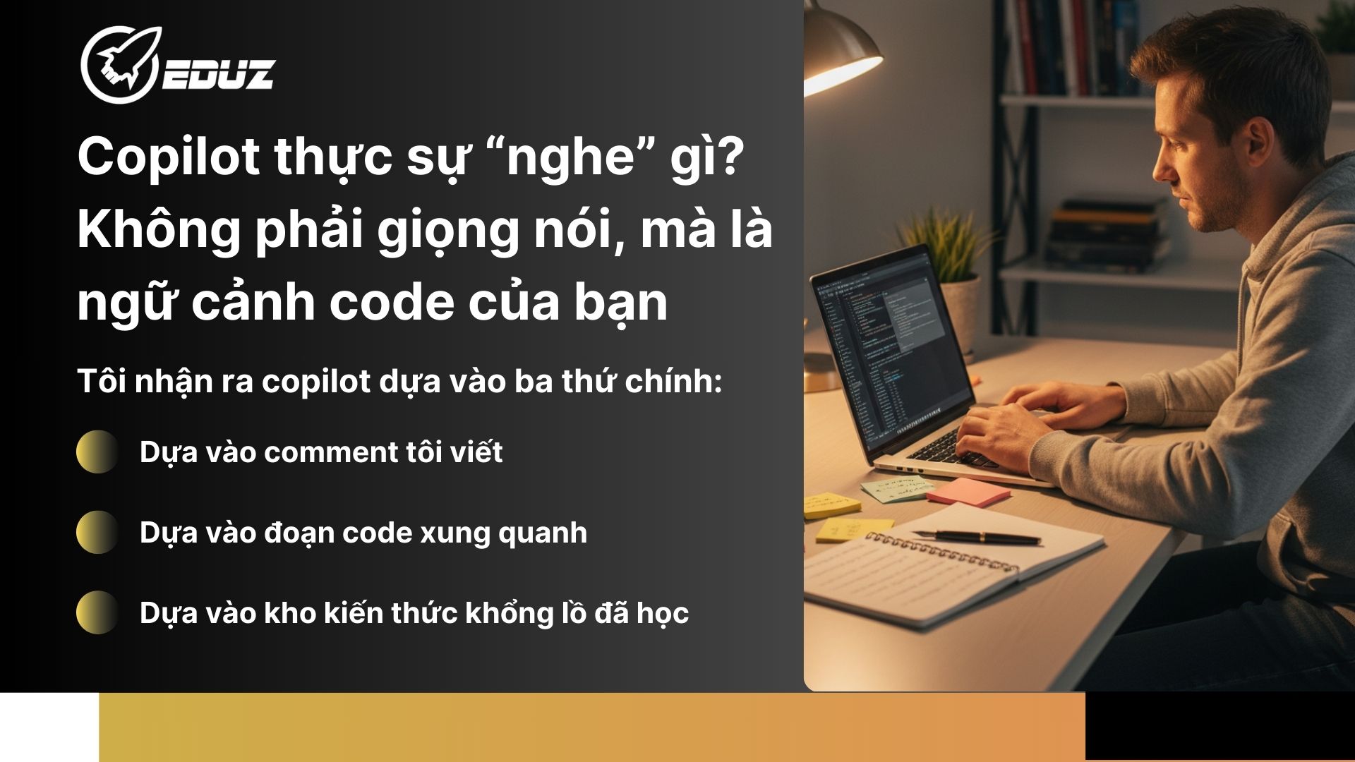 2. Copilot thực sự “nghe” gì? Không phải giọng nói, mà là ngữ cảnh code của bạn