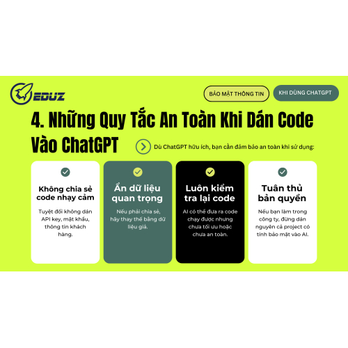 4. Những Quy Tắc An Toàn Khi Dán Code Vào ChatGPT