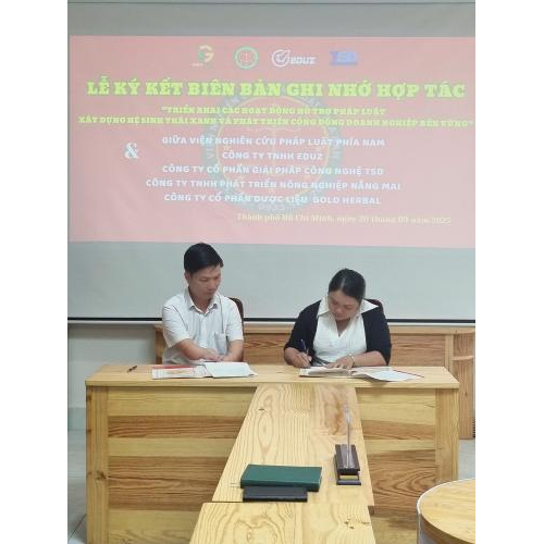 HST Liên minh Và Viện S.LR.I: Chính Thức Ký Kết Hợp Tác Lan Tỏa Giá Trị Bền Vững