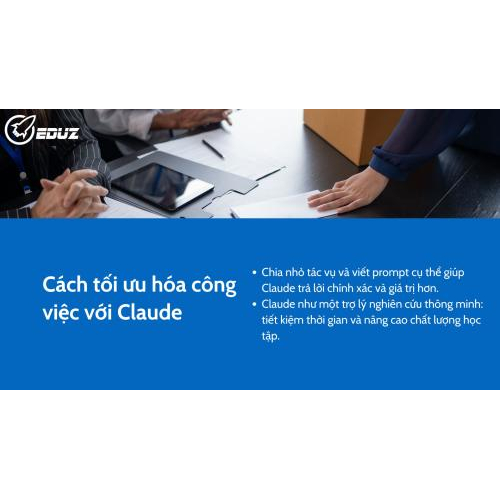 3. Cách tối ưu hóa công việc với Claude
