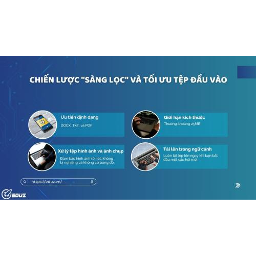 Bài học 1: Chiến lược "sàng lọc" và tối ưu tệp đầu vào
