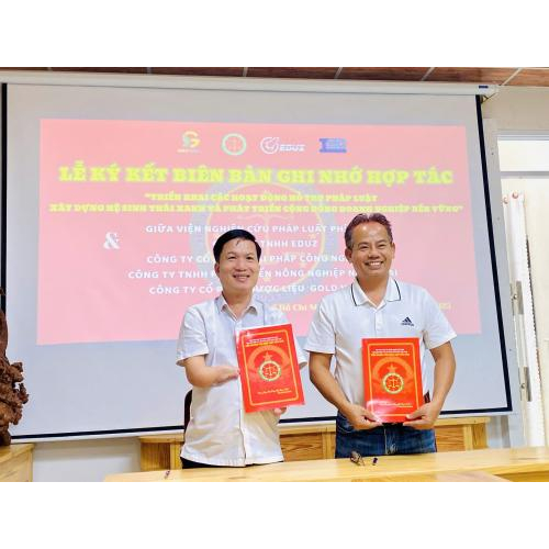 HST Liên minh Và Viện S.LR.I: Chính Thức Ký Kết Hợp Tác Lan Tỏa Giá Trị Bền Vững