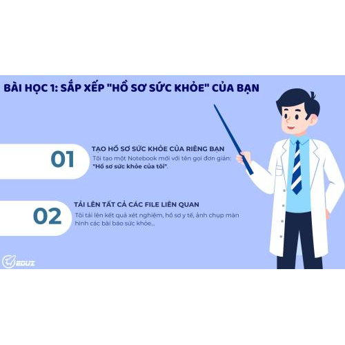 Bài học 1: Sắp xếp "hồ sơ sức khỏe" của bạn