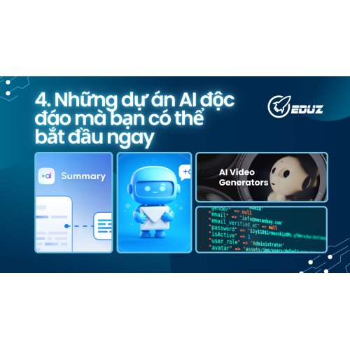 4. Những dự án AI độc đáo mà bạn có thể bắt đầu ngay