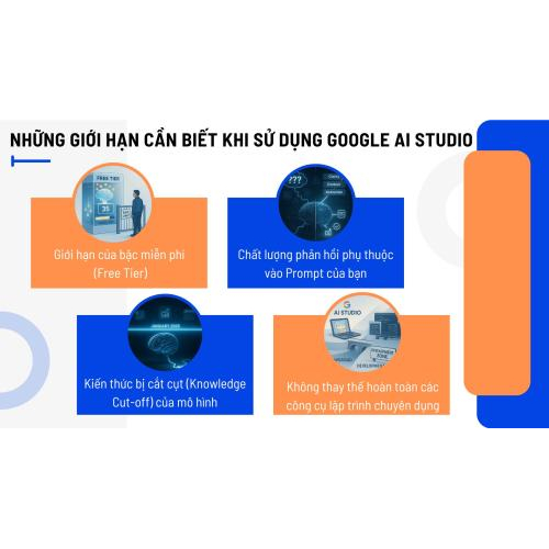 Những giới hạn cần biết khi sử dụng Google AI Studio