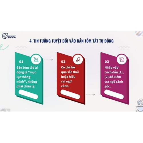 4. Tin Tưởng Tuyệt Đối Vào Bản Tóm Tắt Tự Động