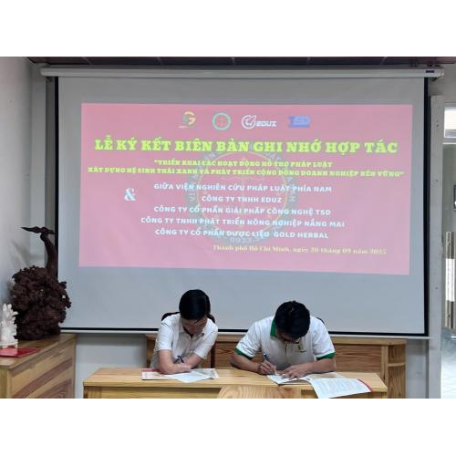 HST Liên minh Và Viện S.LR.I: Chính Thức Ký Kết Hợp Tác Lan Tỏa Giá Trị Bền Vững