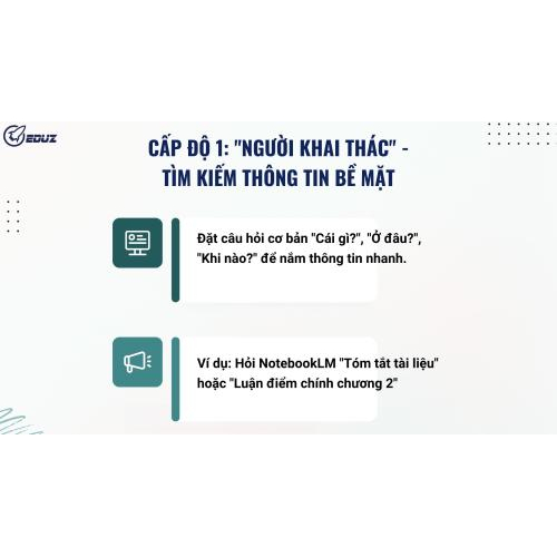 Cấp độ 1: "Người Khai Thác" - Tìm Kiếm Thông Tin Bề Mặt