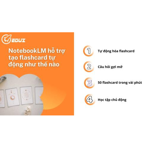 2. NotebookLM hỗ trợ tạo flashcard tự động như thế nào