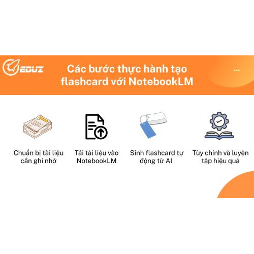 3. Các bước thực hành tạo flashcard tự động với NotebookLM