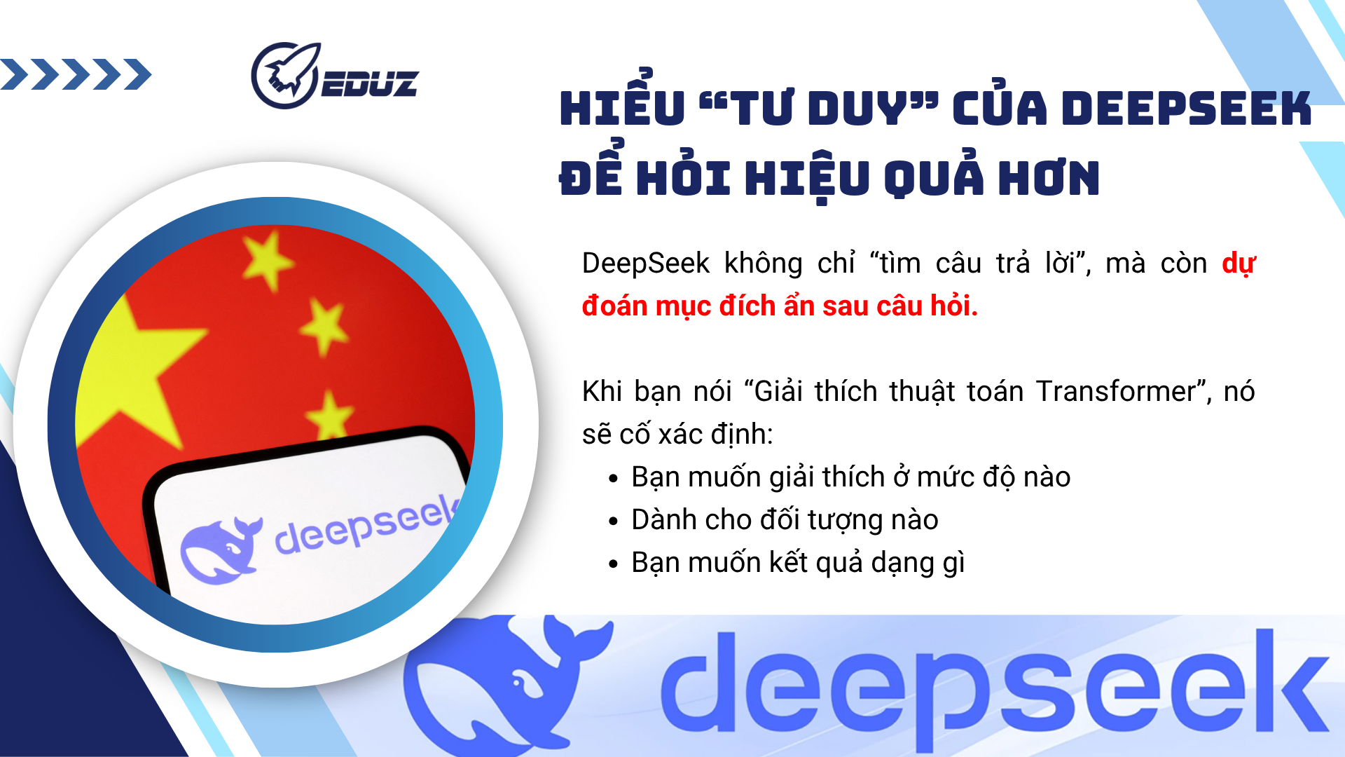 2. Hiểu “tư duy” của DeepSeek để hỏi hiệu quả hơn