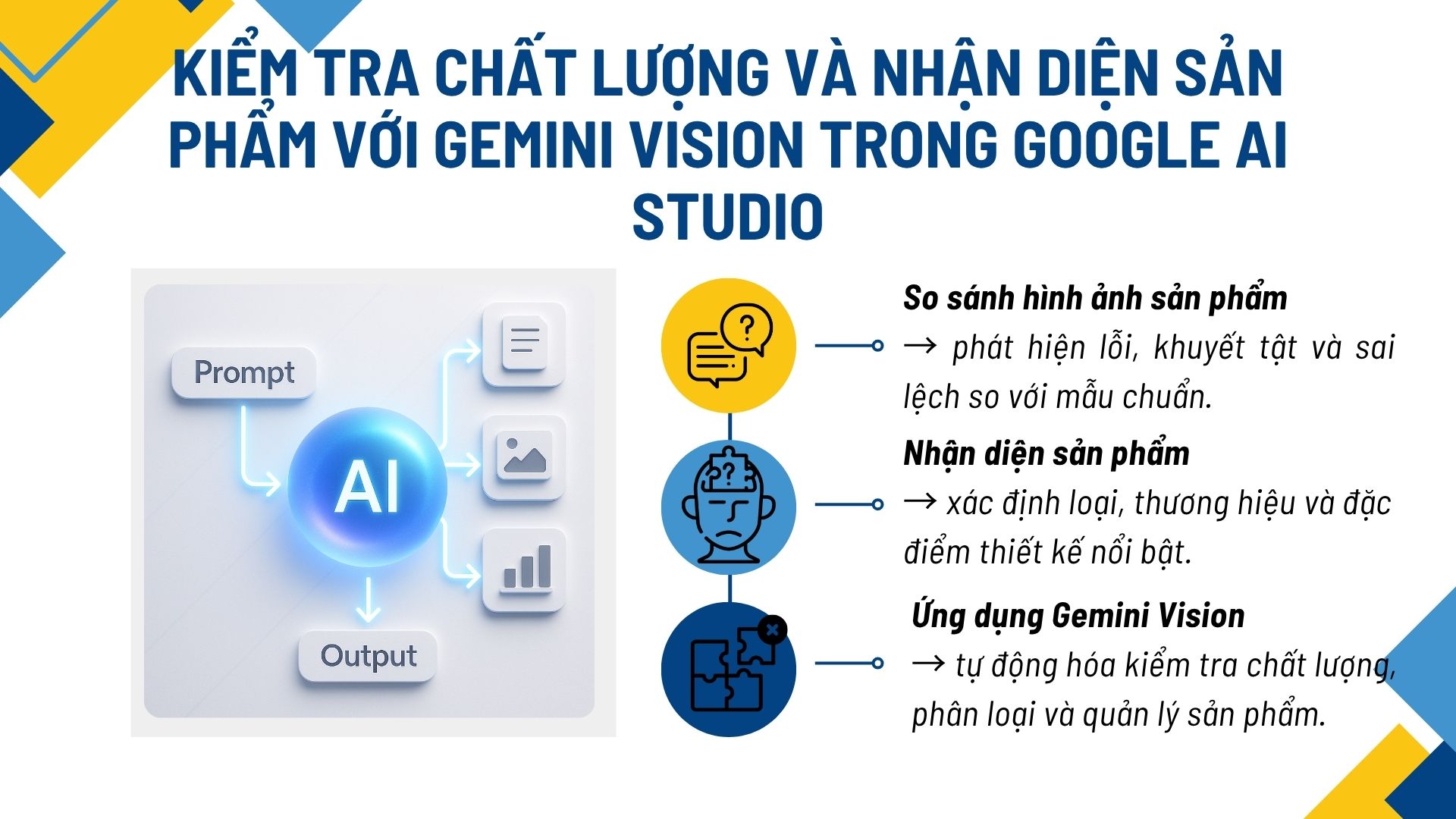 Kiểm tra chất lượng và nhận diện sản phẩm với Gemini Vision trong Google AI Studio