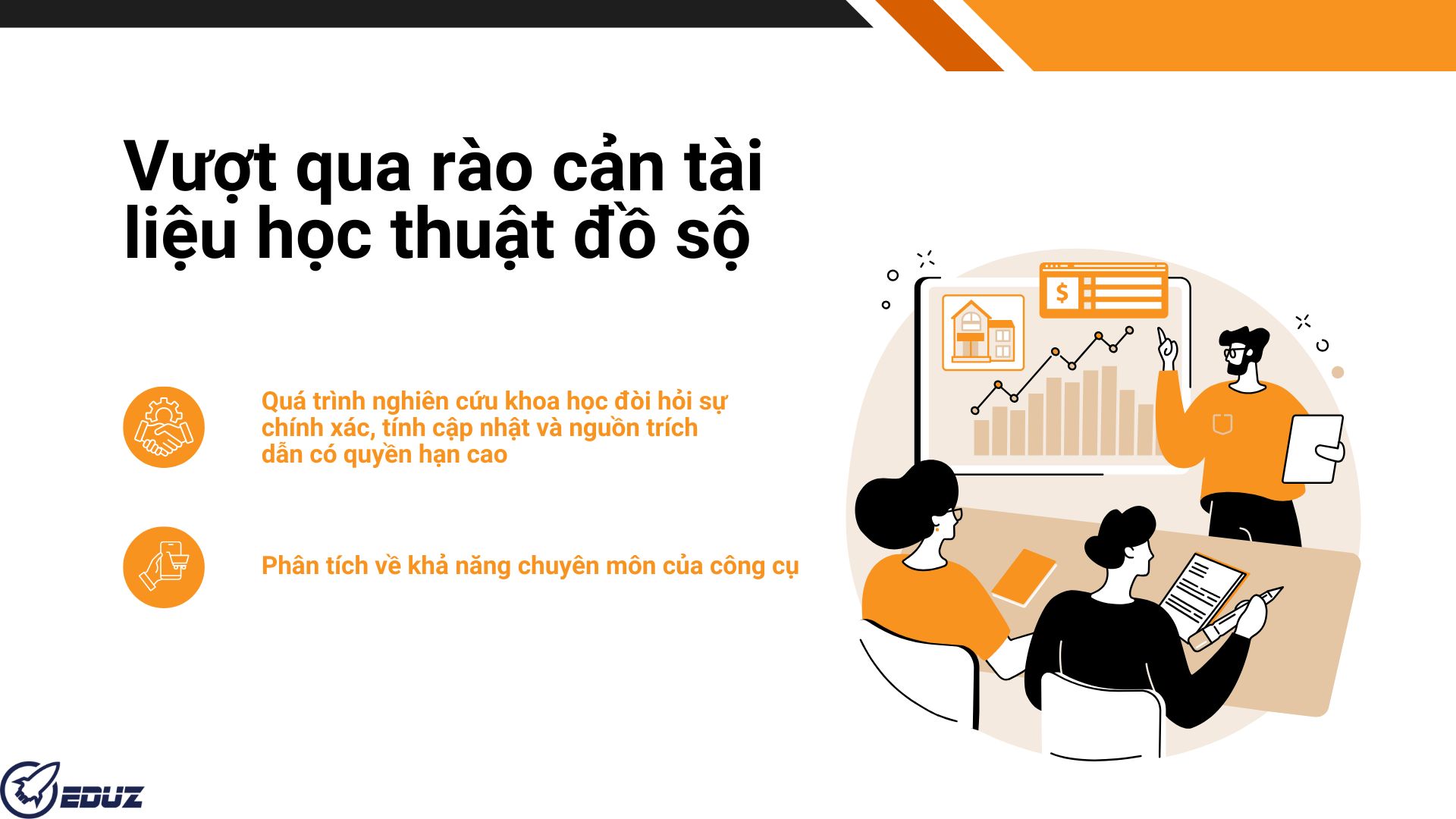 Vượt qua rào cản tài liệu học thuật đồ sộ