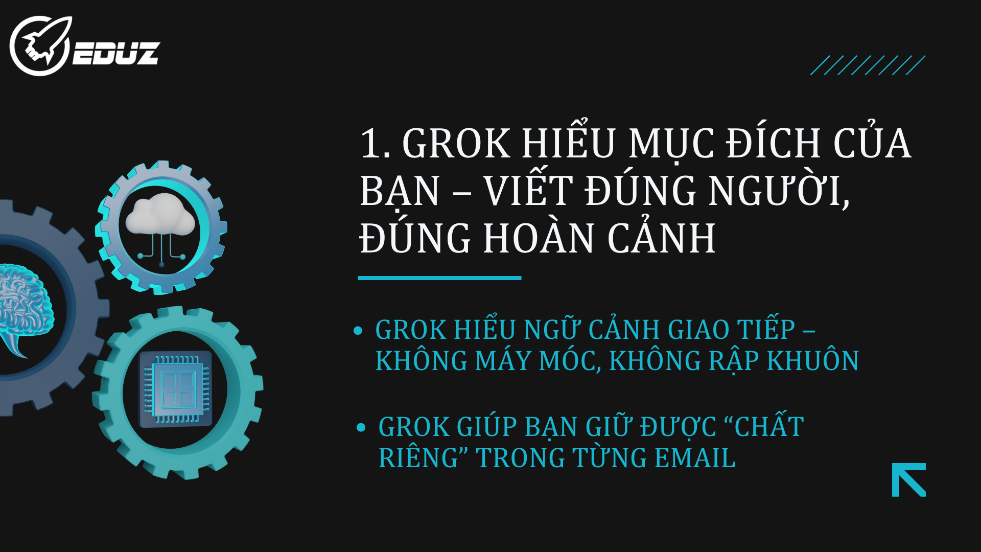 1. Grok hiểu mục đích của bạn – viết đúng người, đúng hoàn cảnh