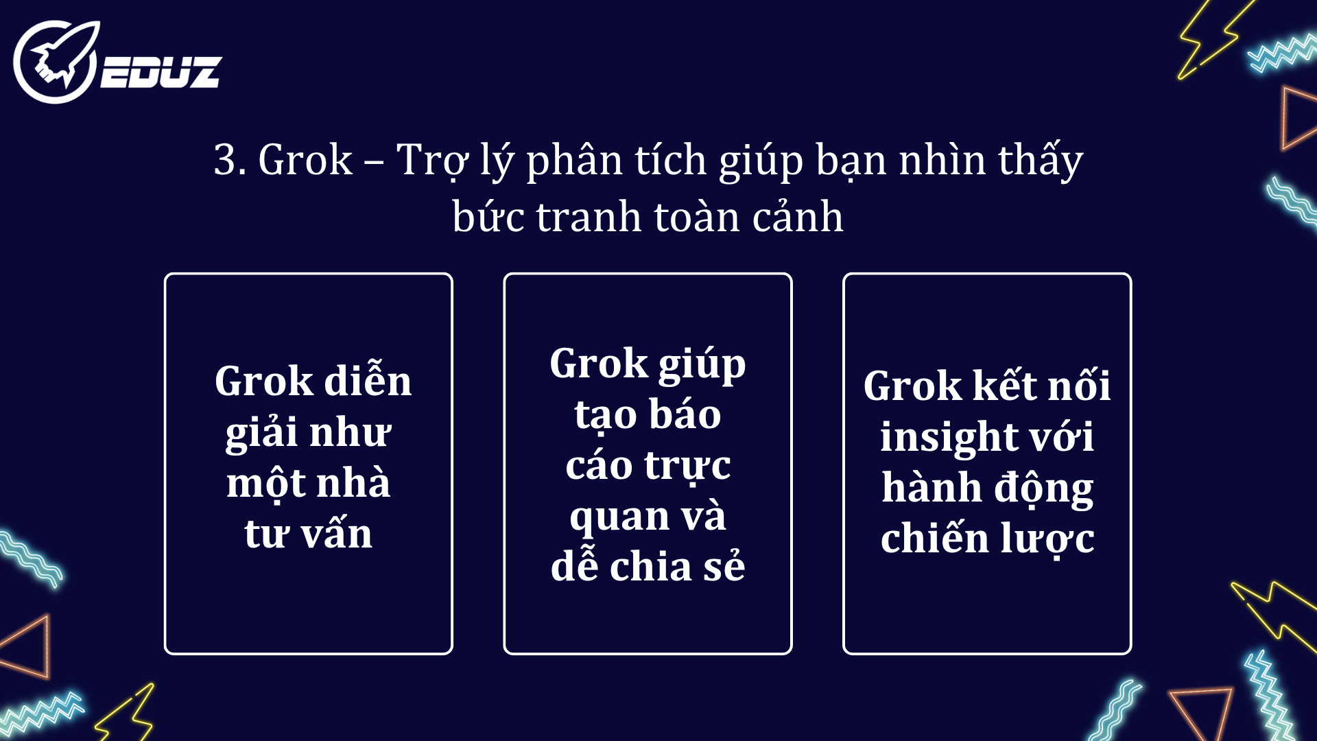 3. Grok – Trợ lý phân tích giúp bạn nhìn thấy bức tranh toàn cảnh