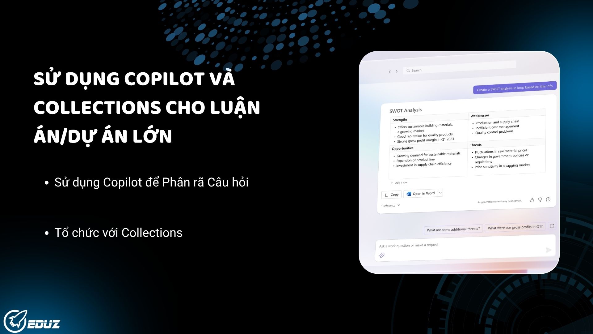 Sử dụng Copilot và Collections cho Luận án/Dự án lớn