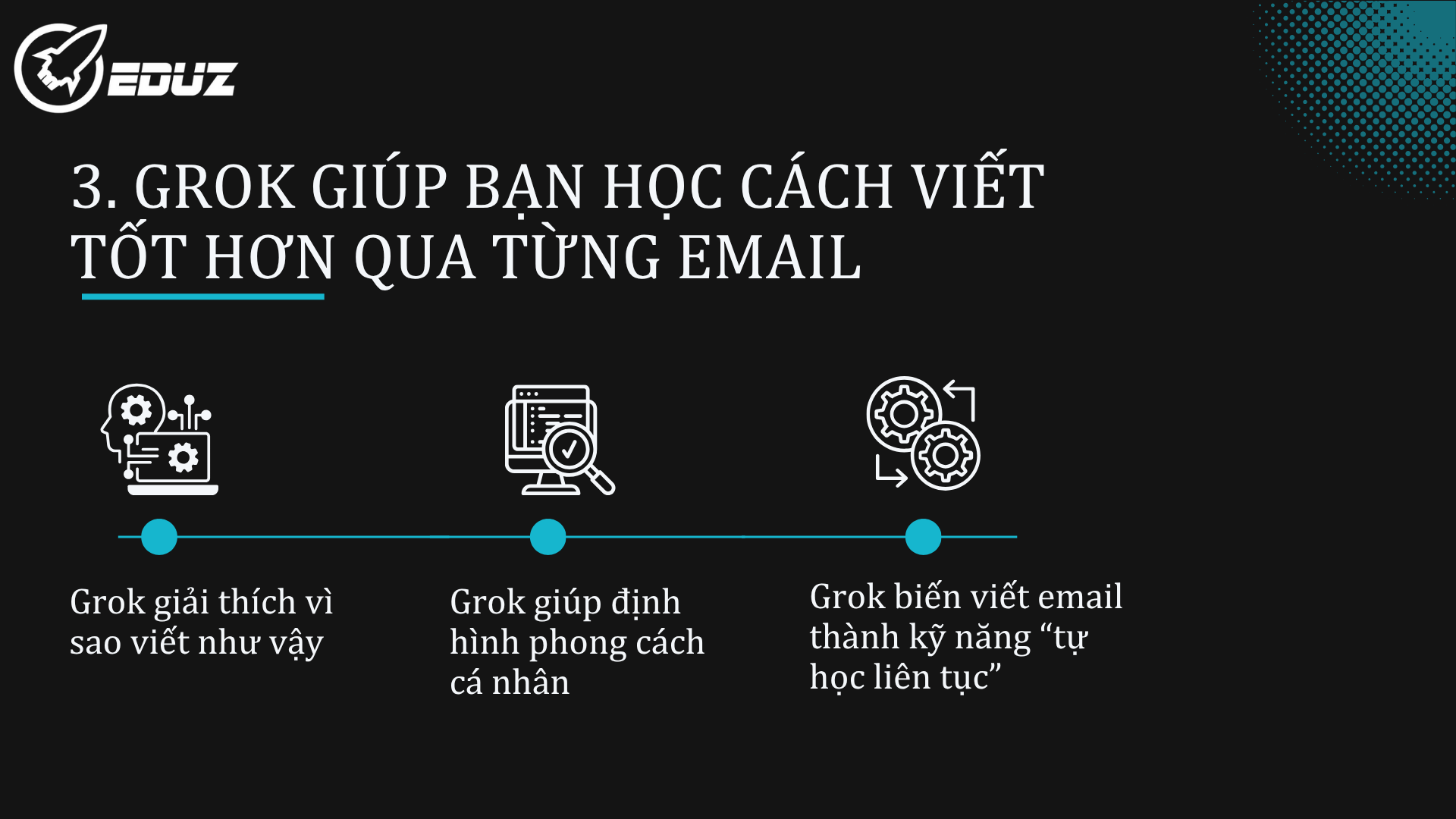 3. Grok giúp bạn học cách viết tốt hơn qua từng email