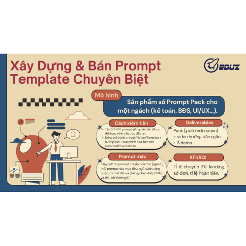 2) Xây Dựng & Bán Prompt Template Chuyên Biệt