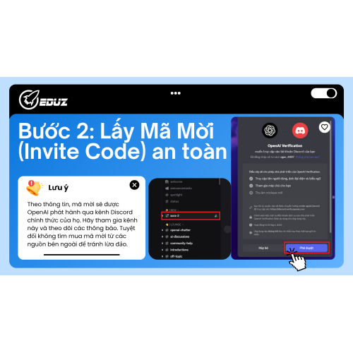 Bước 2: Lấy Mã Mời (Invite Code) an toàn