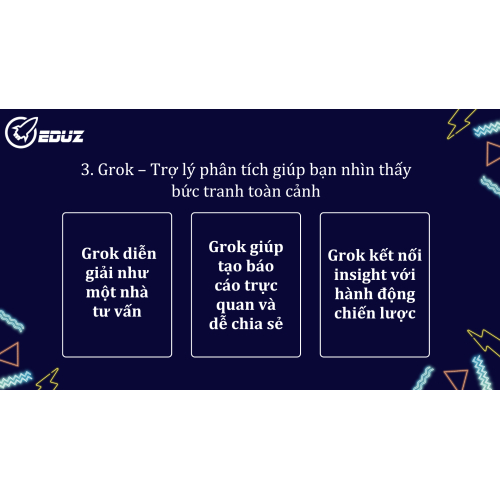 3. Grok – Trợ lý phân tích giúp bạn nhìn thấy bức tranh toàn cảnh