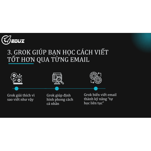 3. Grok giúp bạn học cách viết tốt hơn qua từng email