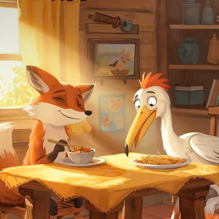 Em nghĩ vì sao Cò lại làm bữa ăn trong chiếc lọ cao cổ khi mời Cáo đến nhà?