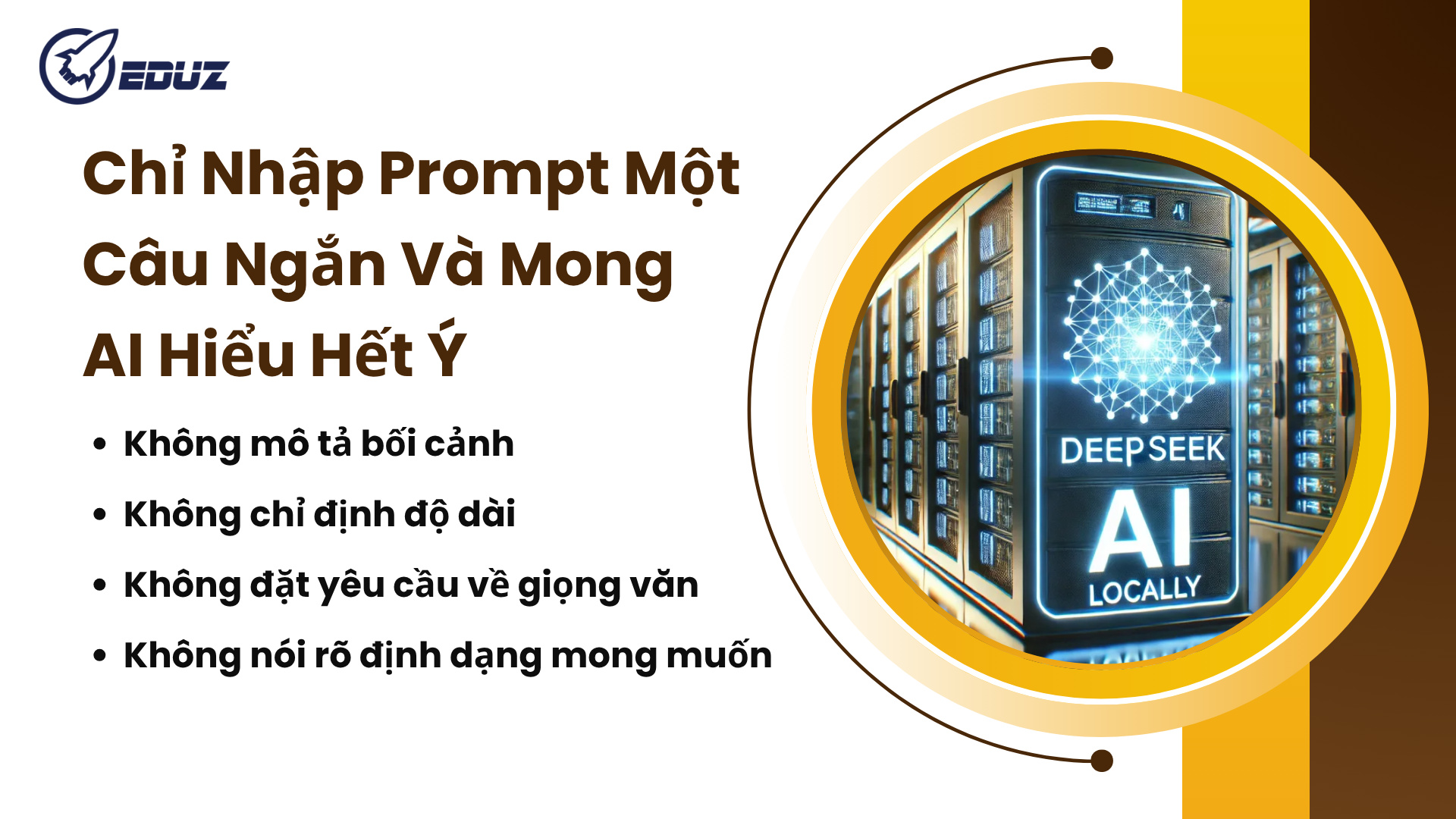 1. Chỉ Nhập Prompt Một Câu Ngắn Và Mong AI Hiểu Hết Ý
