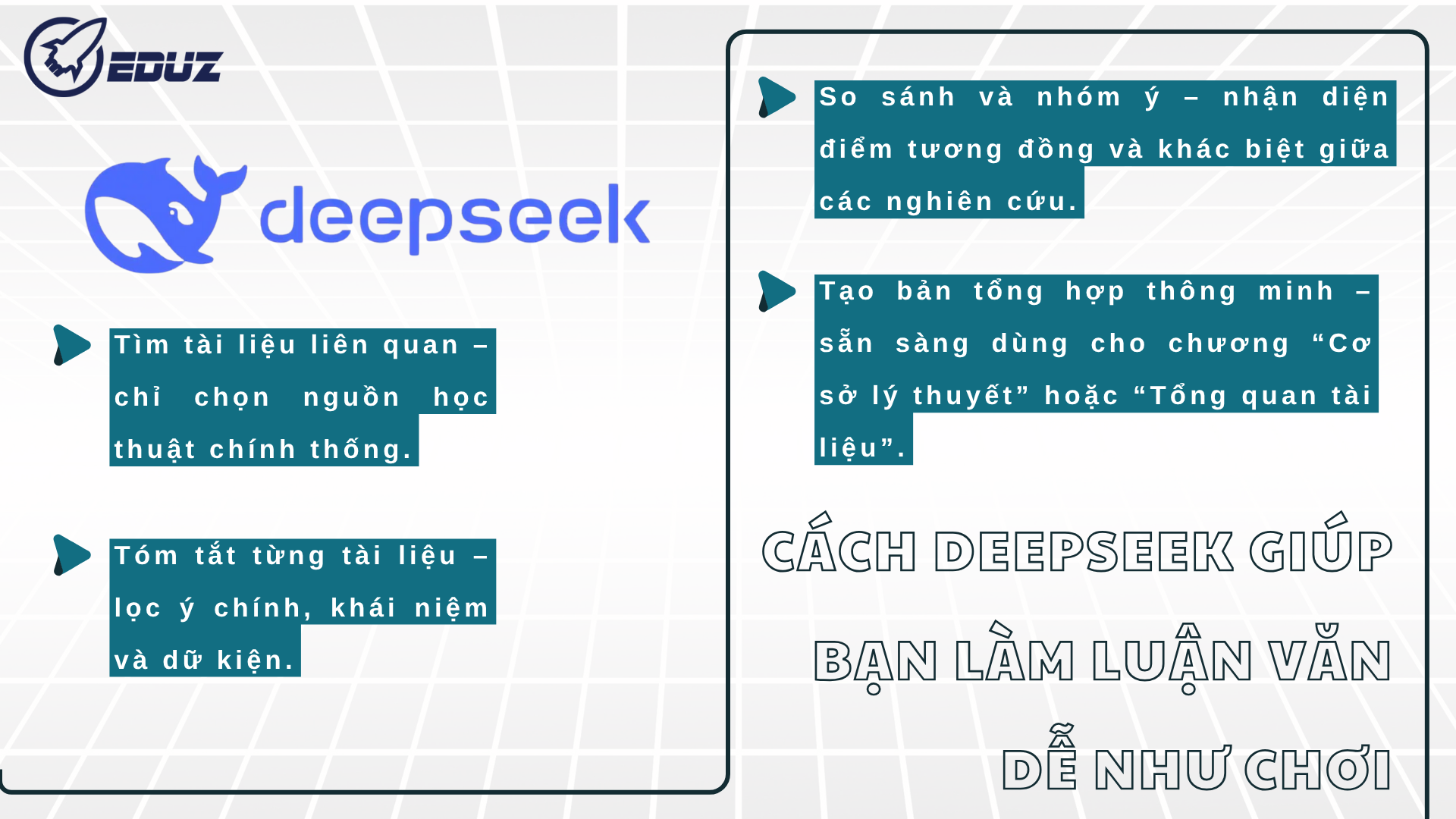 3. Cách DeepSeek giúp bạn làm luận văn dễ như chơi