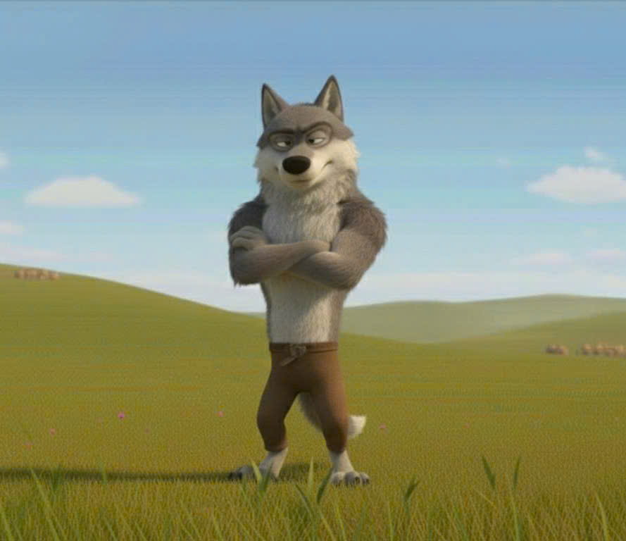 Con sói đã làm gì với ngôi nhà rơm và gỗ ?