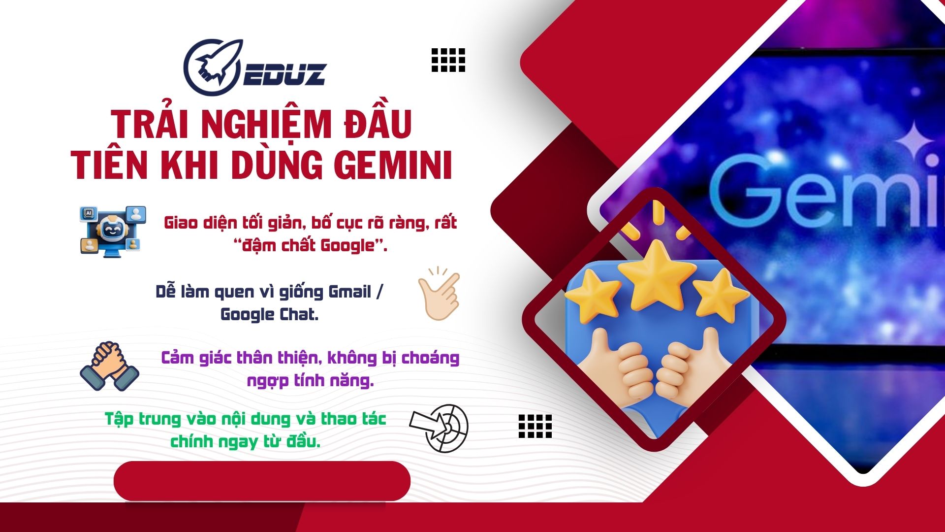 1. Trải Nghiệm Đầu Tiên Khi Mở Gemini