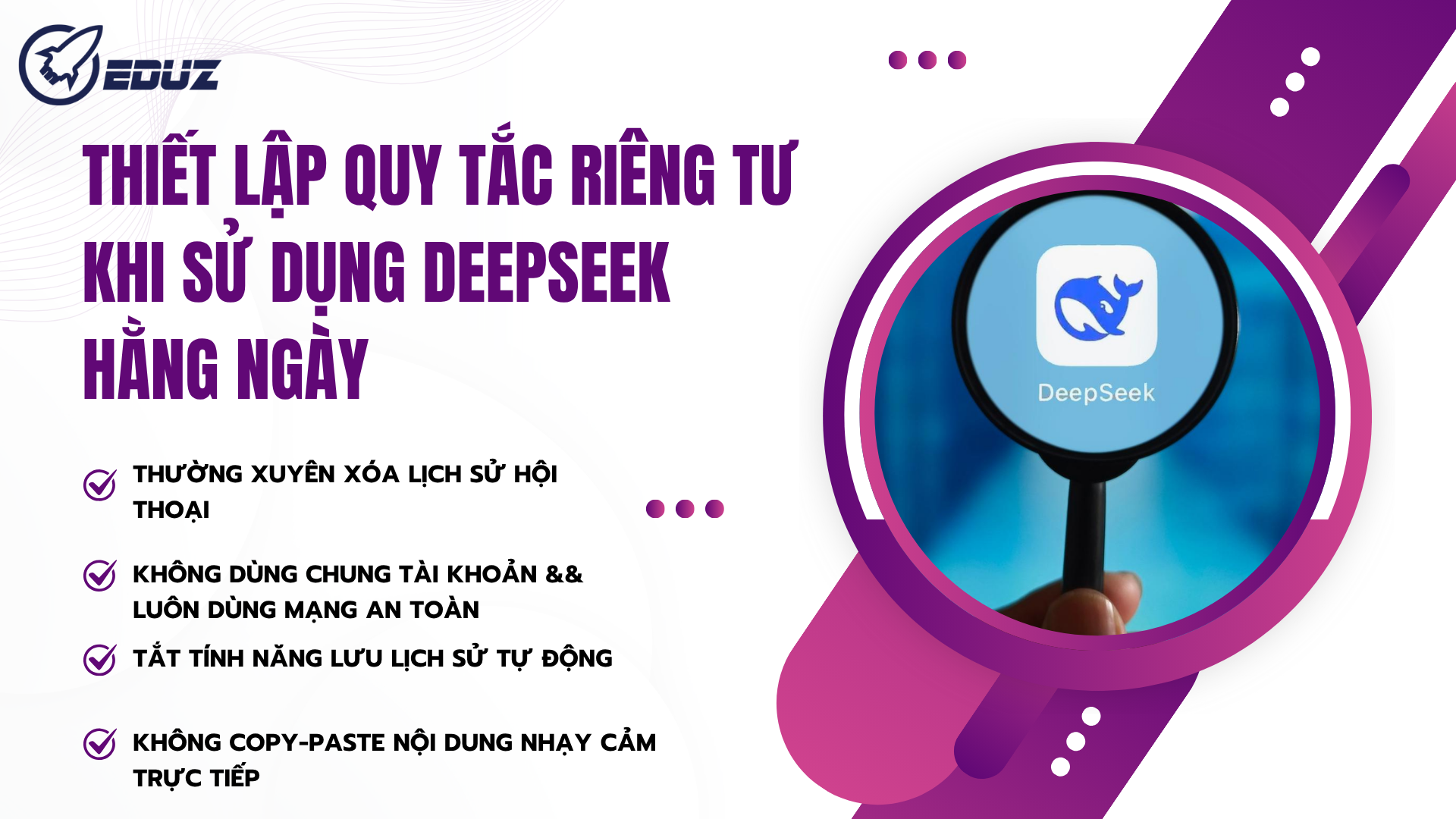 2. Thiết Lập Quy Tắc Riêng Tư Khi Sử Dụng DeepSeek Hằng Ngày